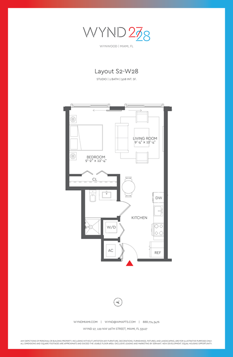 W28 - Studio_508 SF at WYND 27 & WYND 28, Miami, 33127